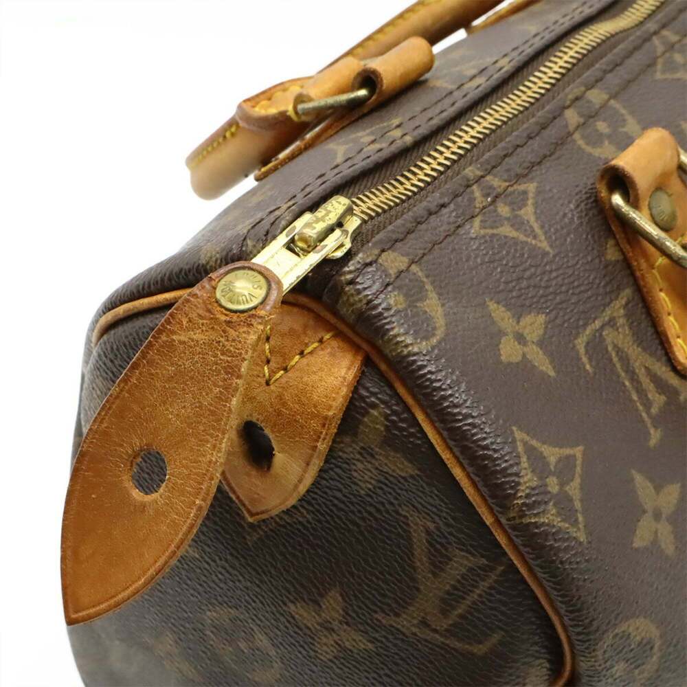 LOUIS VUITTON Brown Monogram Speedy 25 Boston Bag - Picture 6 of 9
